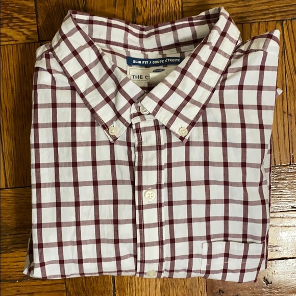 NWT Old Navy men’s checkered button down shirt